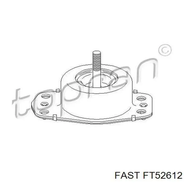 Купити FT52612 Fast Подушка (опора) двигуна, права