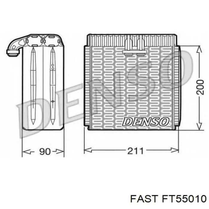 Радіатор пічки (обігрівача) Fast FT55010 ціна, від 21.18 USD