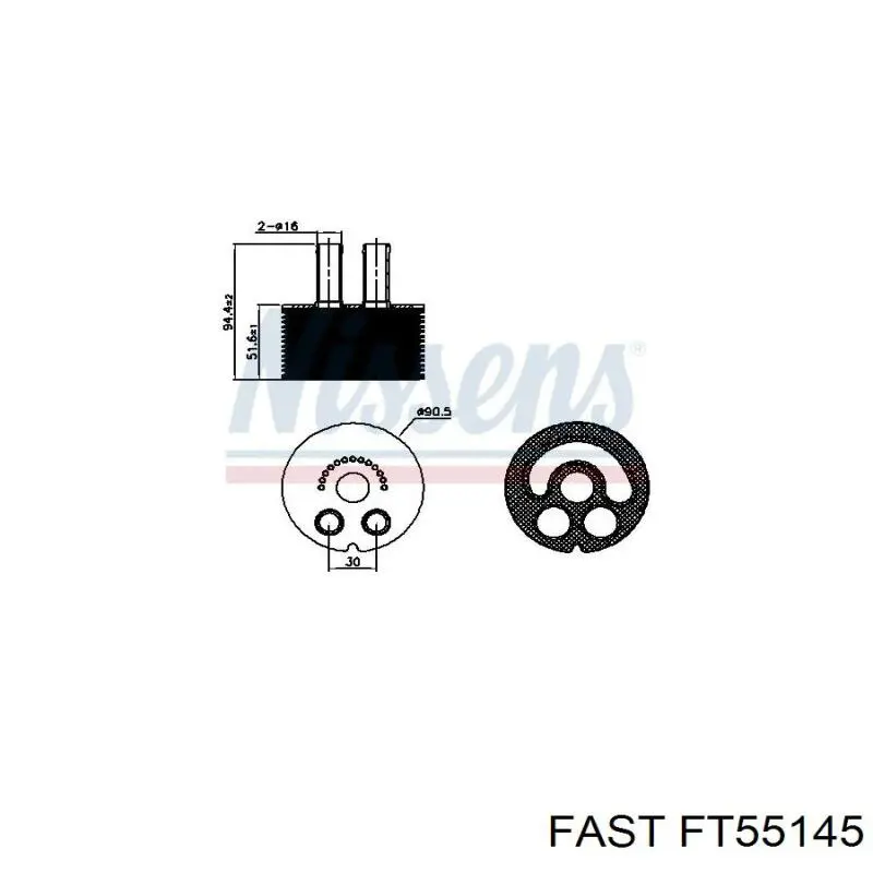 FT55145 Fast радіатор масляний