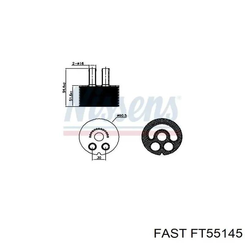 FT55145 Fast Радіатор масляний