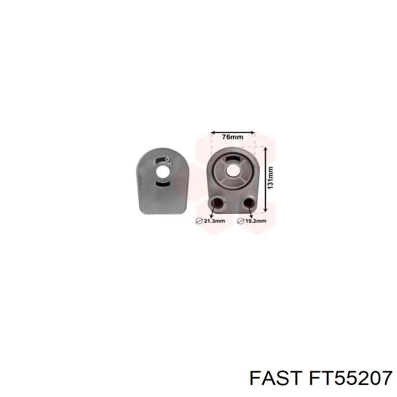 FT55207 Fast радіатор масляний (холодильник, під фільтром)