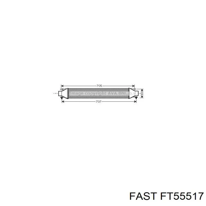 Система охолодження наддувочного повітря Fast FT55517 ціна, від 82.98 USD
