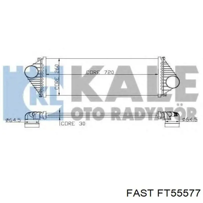 Купити FT55577 Fast Радіатор интеркуллера