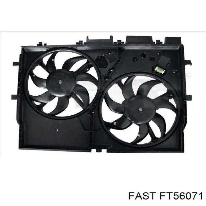 Купити FT56071 Fast Дифузор радіатора охолодження, в зборі з двигуном і крильчаткою