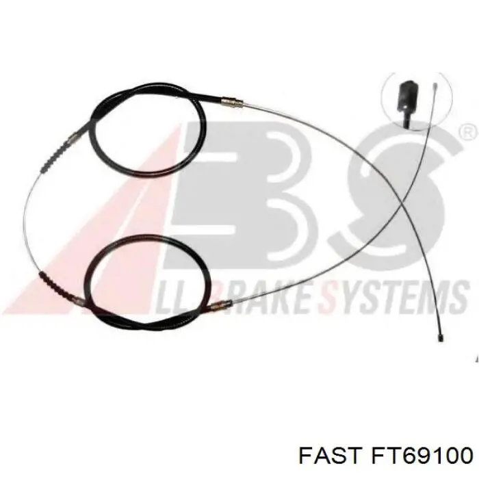 Трос ручного гальма задній, правий/лівий Fast FT69100 ціна, від 9.15 USD