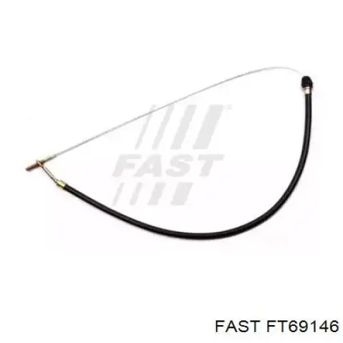 Трос стоянкового гальма передній Fast FT69146 ціна, від 17.71 USD
