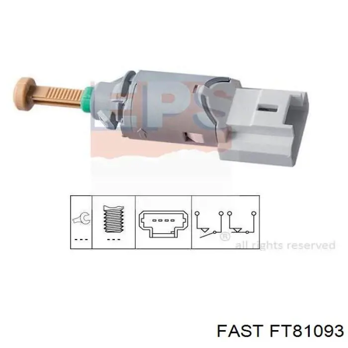 Купити FT81093 Fast Датчик педалі гальма