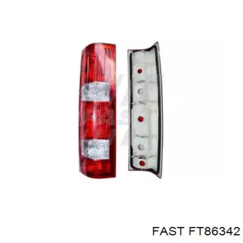 Ліхтар задній лівий Fast FT86342 ціна, від 59.17 USD