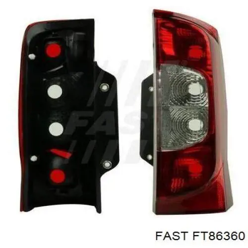 Ліхтар задній лівий Fast FT86360 ціна, від 29.73 USD