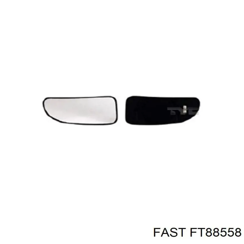 Дзеркальний елемент дзеркала заднього виду, правого Fiat Ducato (244) (Фіат Дукато)