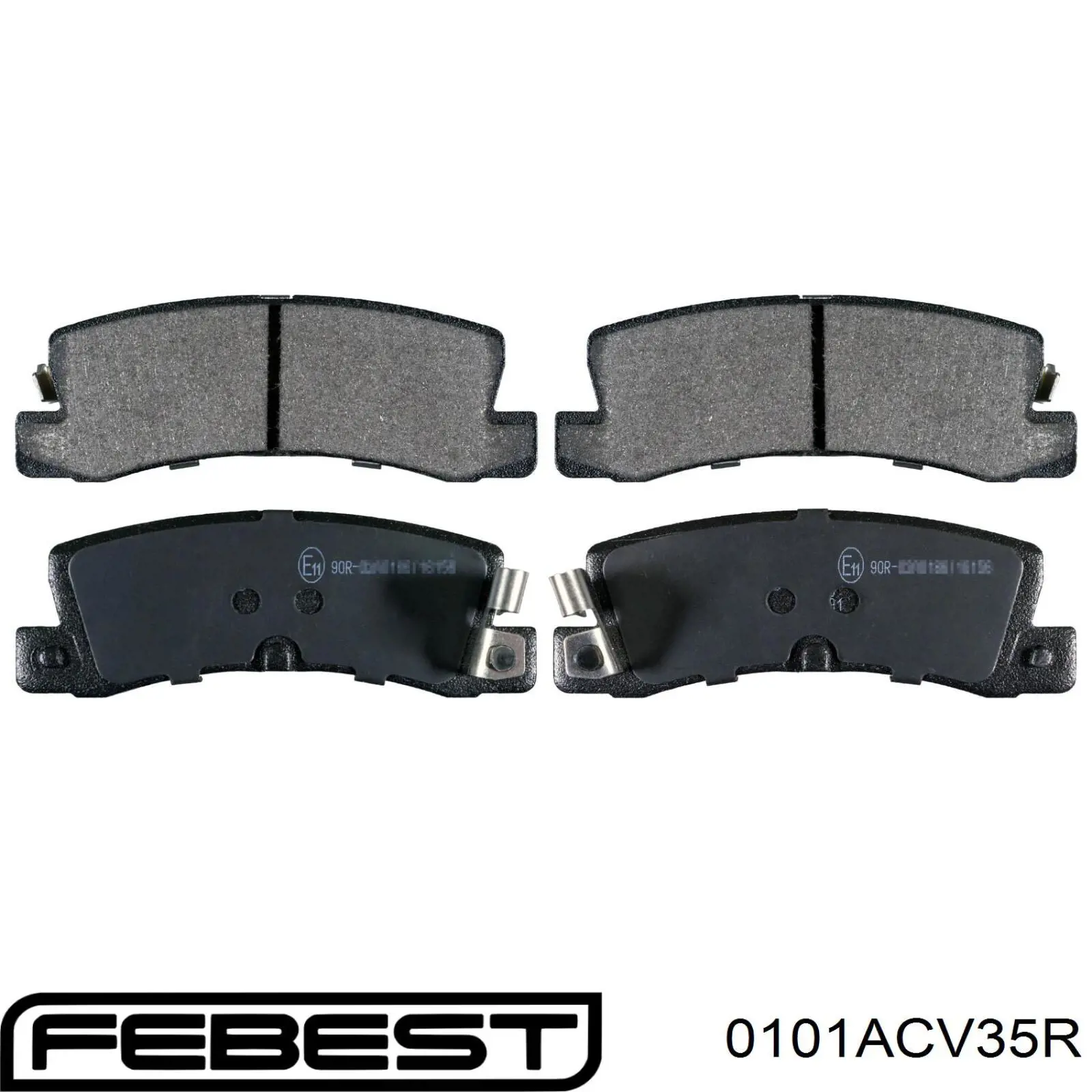 Задні гальмівні колодки Febest 0101ACV35R ціна, від 14.63 USD