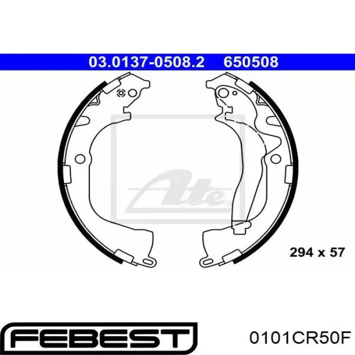 Передні тормозні колодки 0101CR50F Febest