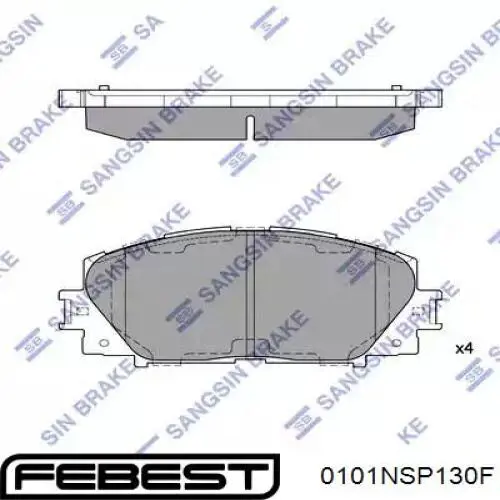 Тормозні колодки Febest 0101NSP130F