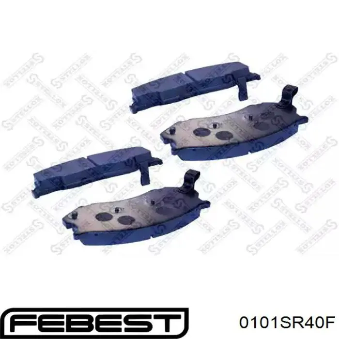 Купити 0101SR40F Febest Колодки гальмівні передні, дискові