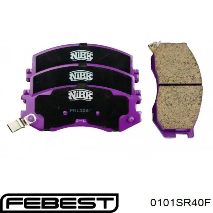 Передні тормозні колодки 0101SR40F Febest