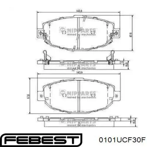 Тормозні колодки Febest 0101UCF30F