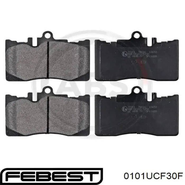 Гальмівні колодки Febest 0101UCF30F ціна, від 15.61 USD