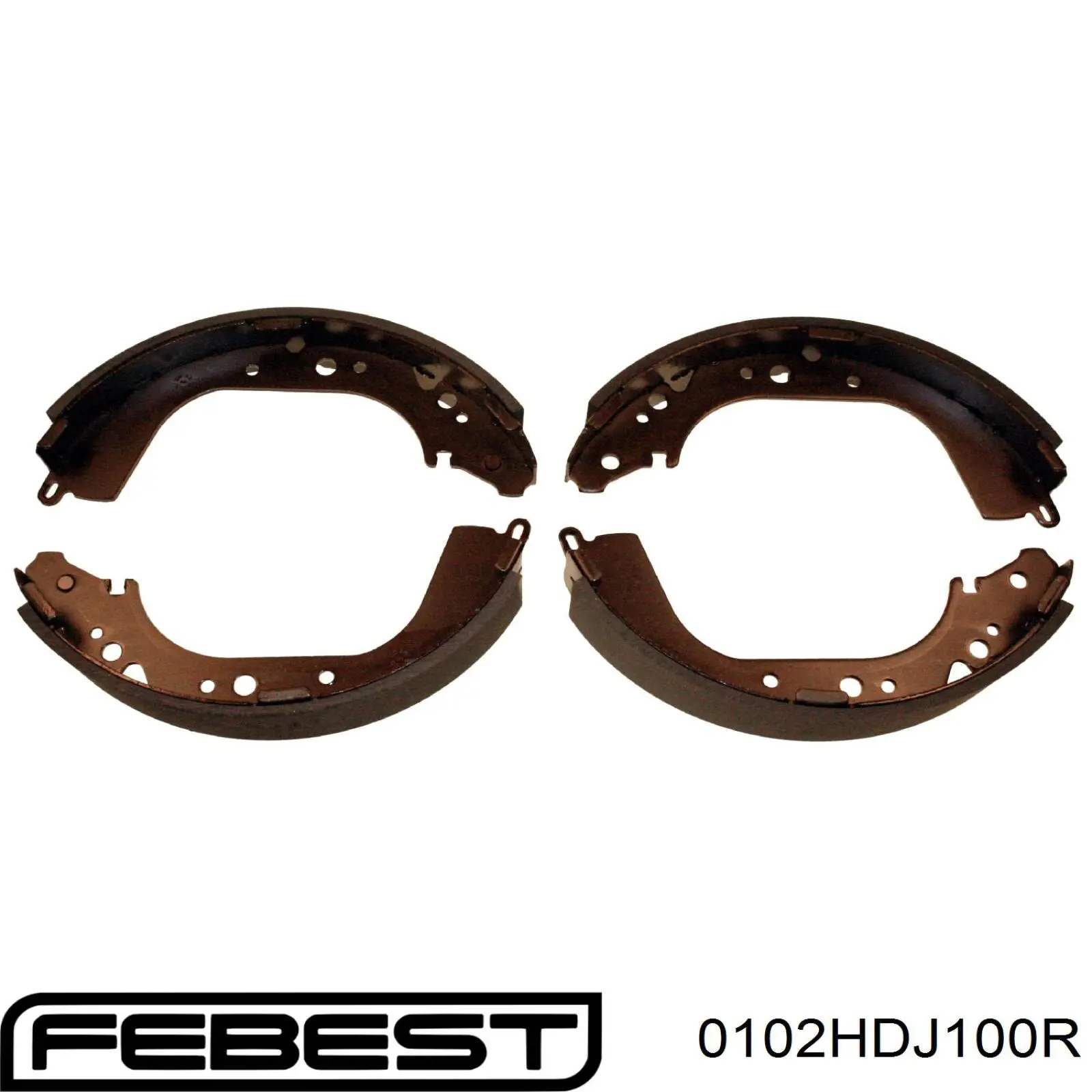 Колодки гальмові задні, барабанні Febest 0102HDJ100R ціна, від 42.21 USD