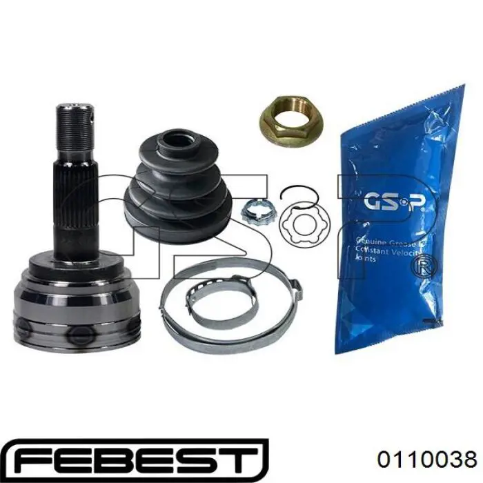 Граната колісна Febest 0110038 ціна, від 44.32 USD
