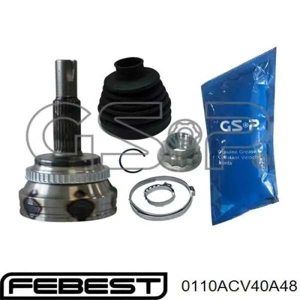 Граната колісна Febest 0110ACV40A48 ціна, від 48.42 USD