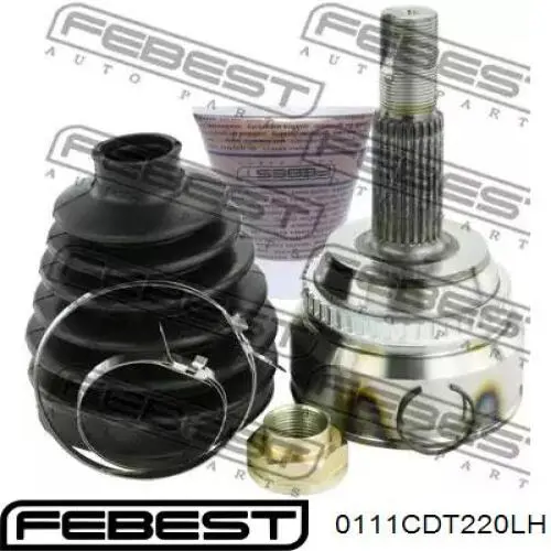 Купити 0111CDT220LH Febest Граната внутрішня, передня, ліва