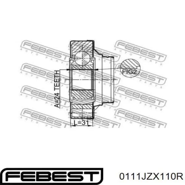  0111JZX110R Febest