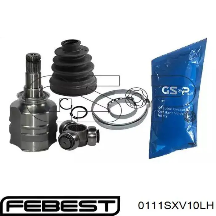 Купити 0111SXV10LH Febest Граната внутрішня, передня, ліва