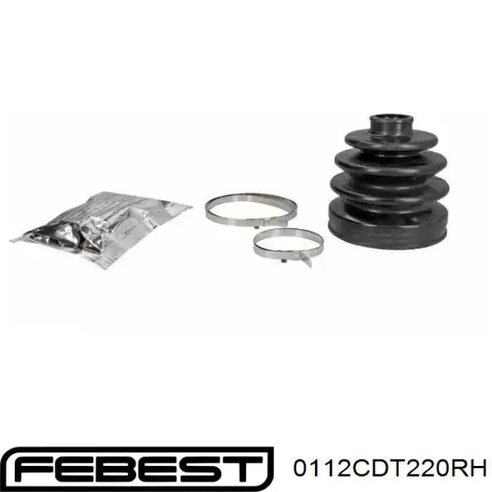 Піввісь передня, права Febest 0112CDT220RH ціна, від 51.14 USD