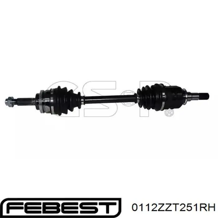 Купити 0112ZZT251RH Febest Піввісь права