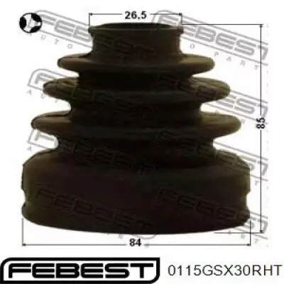 Пильник ШРКШа внутрішній, правий 0115GSX30RHT Febest