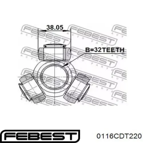 0116CDT220 Febest Трипоїд