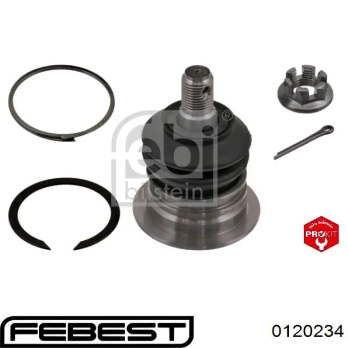 Кульова опора, верхня 0120234 Febest