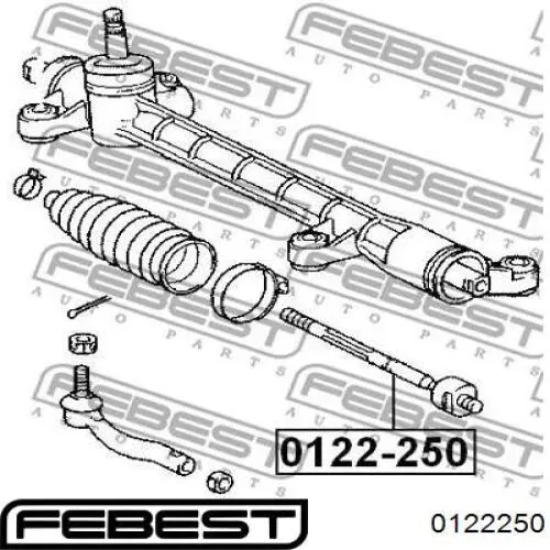 Тяга рульова поперечна Febest 0122250 ціна, від 16.86 USD