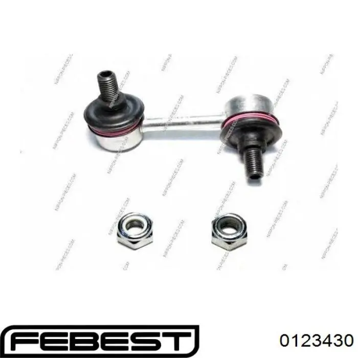 Стійка стабілізатора, переднього, ліва Febest 0123430