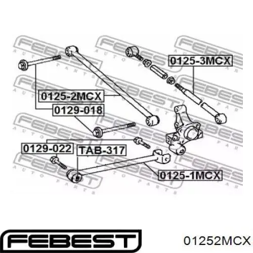 01252MCX Febest Поперечна тяга задньої підвіски