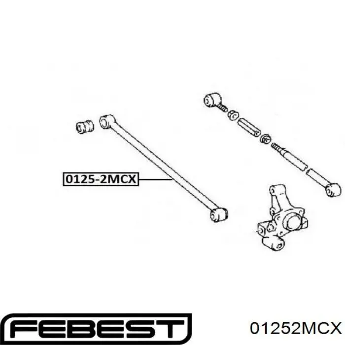 Купити 01252MCX Febest Тяга поперечна задньої підвіски