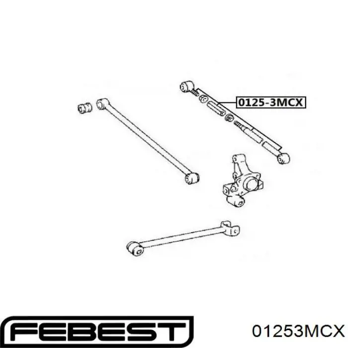 Купити 01253MCX Febest Тяга поперечна задньої підвіски