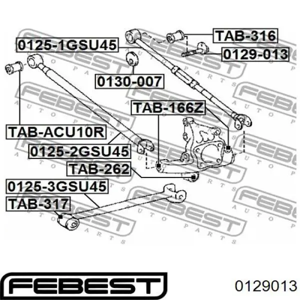 Болт кріплення заднього розвального важеля, внутрішній Q3760221 Q-fix