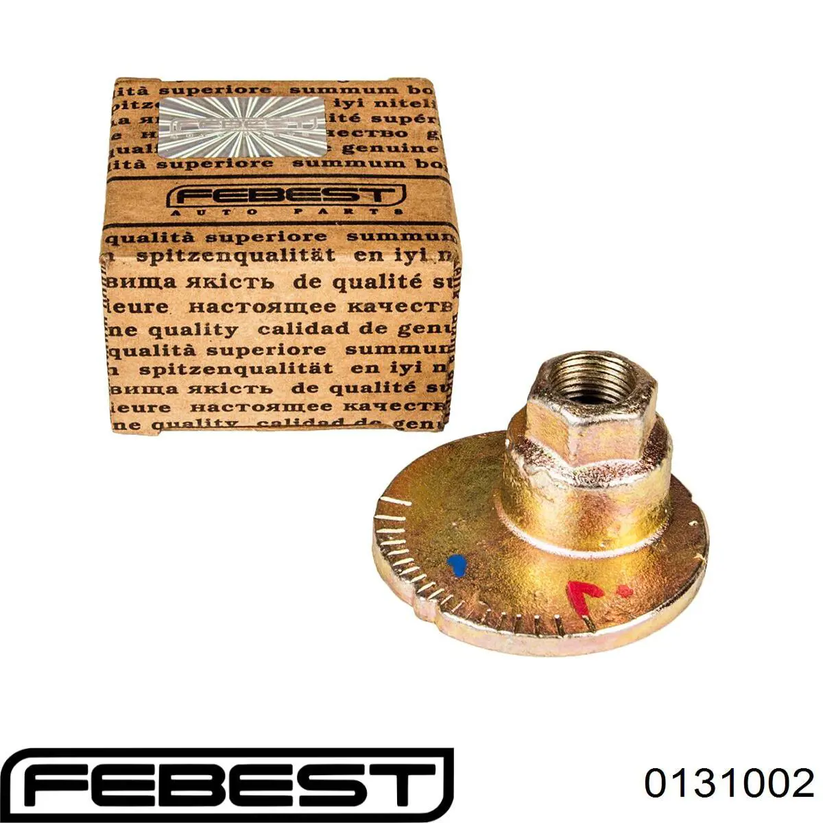 Купити 0131002 Febest Гайка болта кріплення переднього важеля, нижнього