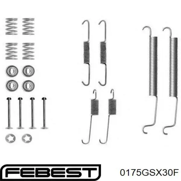 Купити 0175GSX30F Febest Ремкомплект переднього супорту