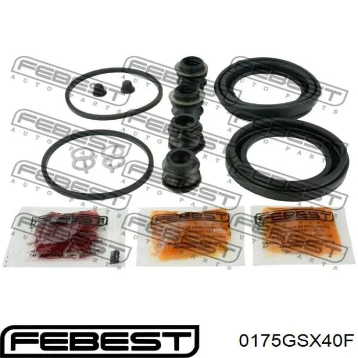Ремкомплект супорту гальмівного переднього Febest 0175GSX40F ціна, від 7.33 USD