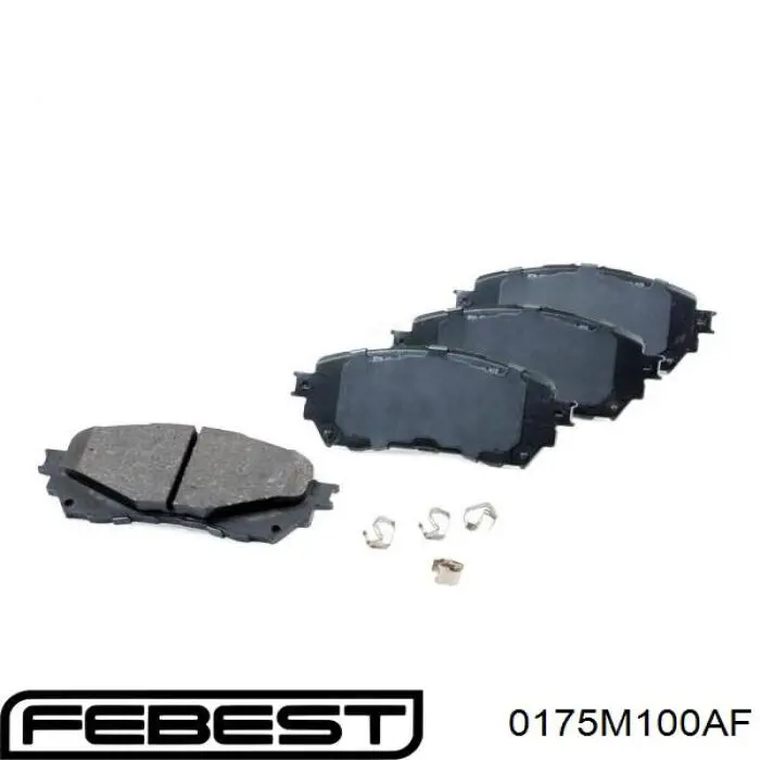 Ремкомплект супорту гальмівного переднього Febest 0175M100AF ціна, від 11.86 USD