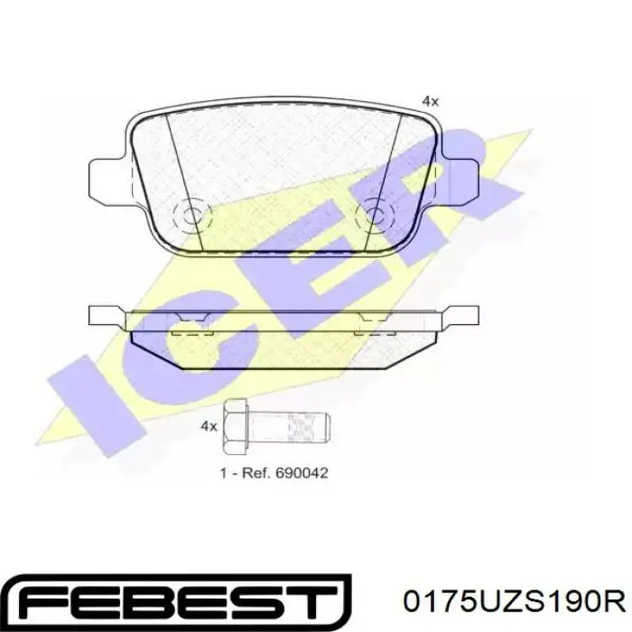 Ремкомплект супорту гальмівного заднього Toyota 0447922150 ціна, від 2.01 USD