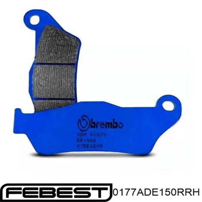 Супорт гальмівний задній правий Febest 0177ADE150RRH