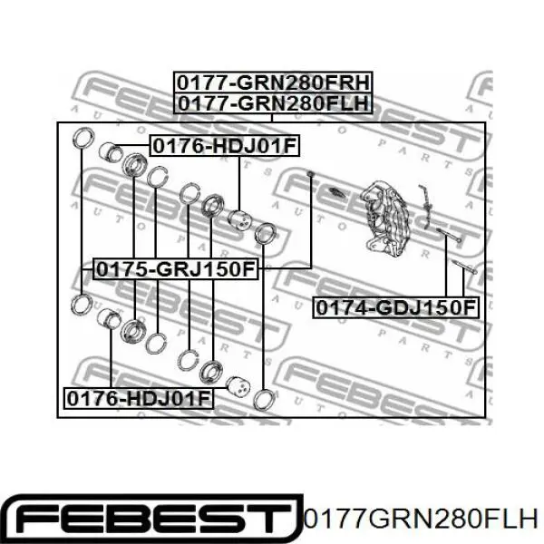 Супорт гальмівний передній лівий Q0960110 Q-fix