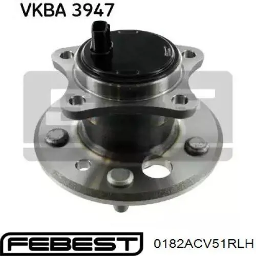 Маточина задня ліва 0182ACV51RLH Febest