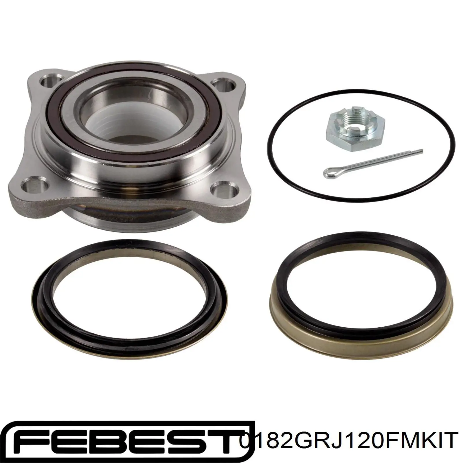 Купити 0182GRJ120FMKIT Febest Підшипник ступиці передньої