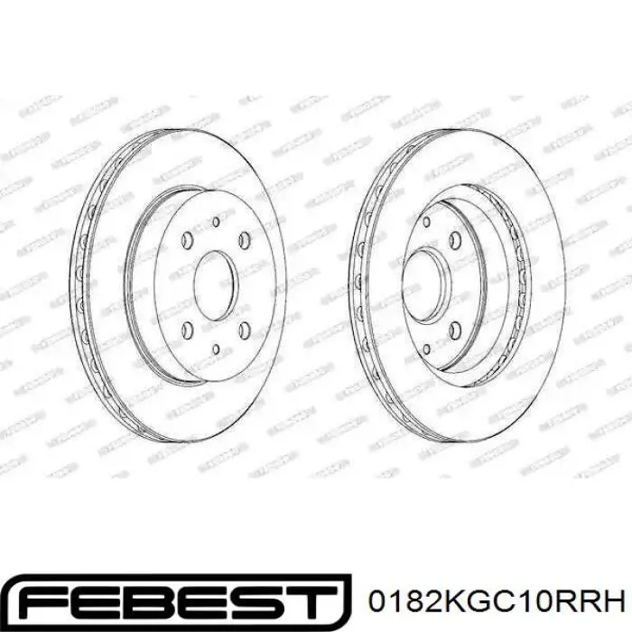 Купити 0182KGC10RRH Febest Підшипник ступиці колеса
