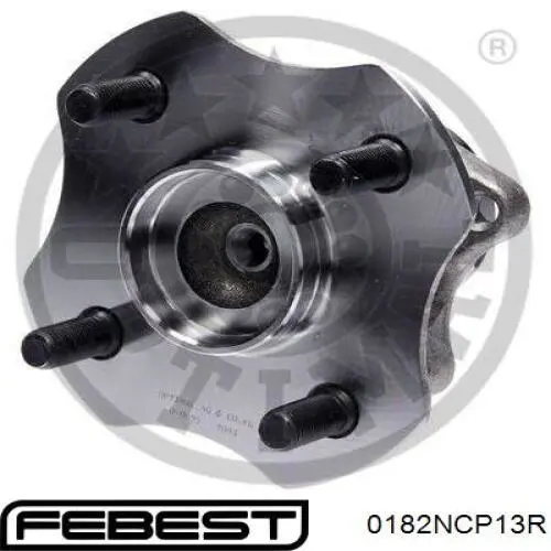 Маточина заднього колеса Febest 0182NCP13R