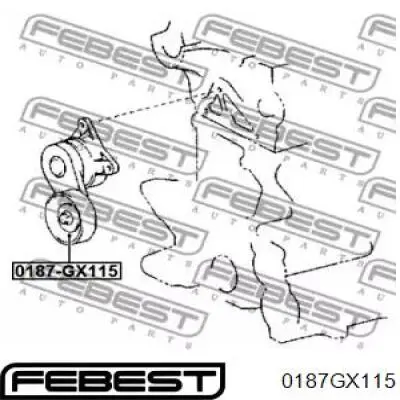 Натяжний ролик Toyota 166200W016 ціна, від 13.64 USD